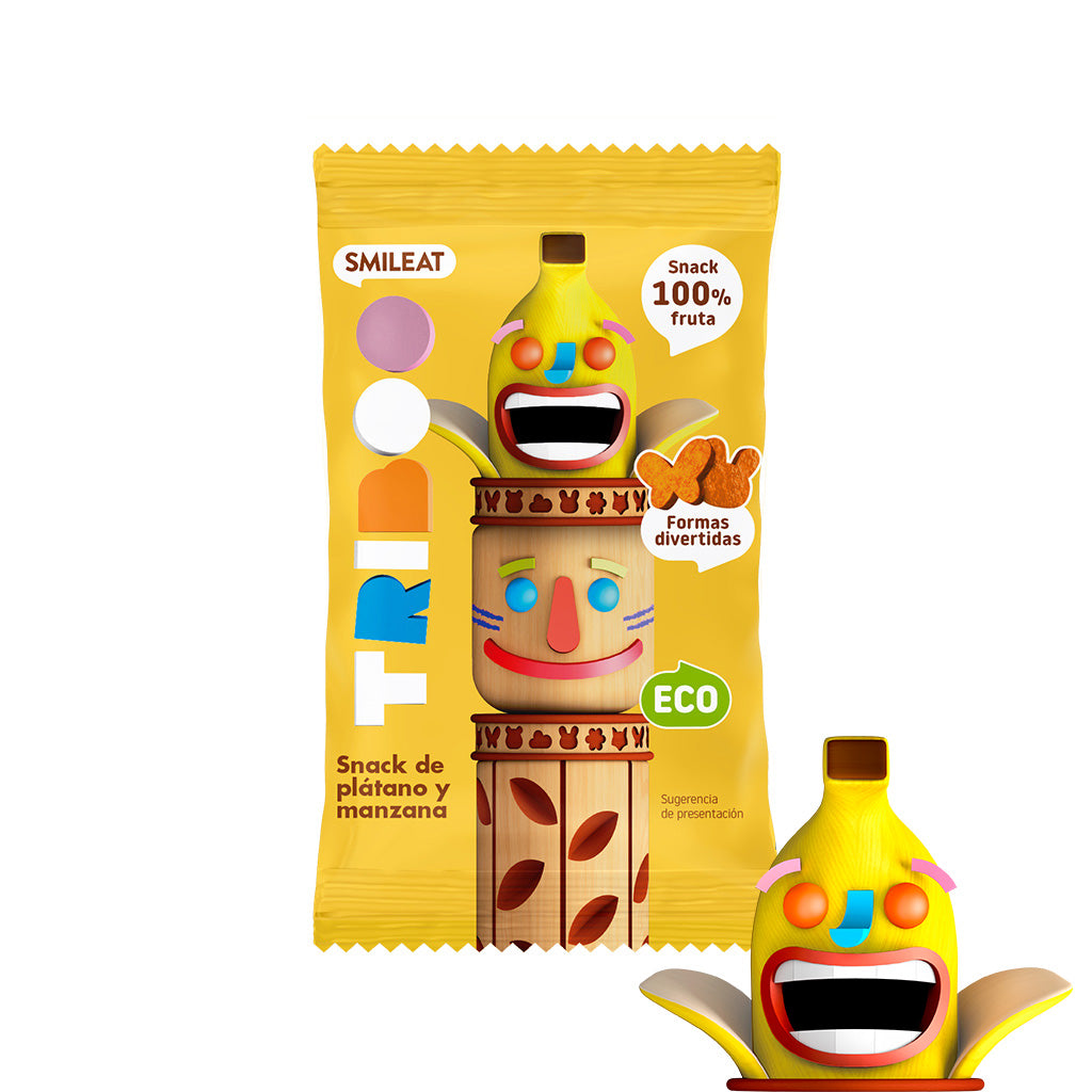 Snack TRIBOO de platano y manzana
