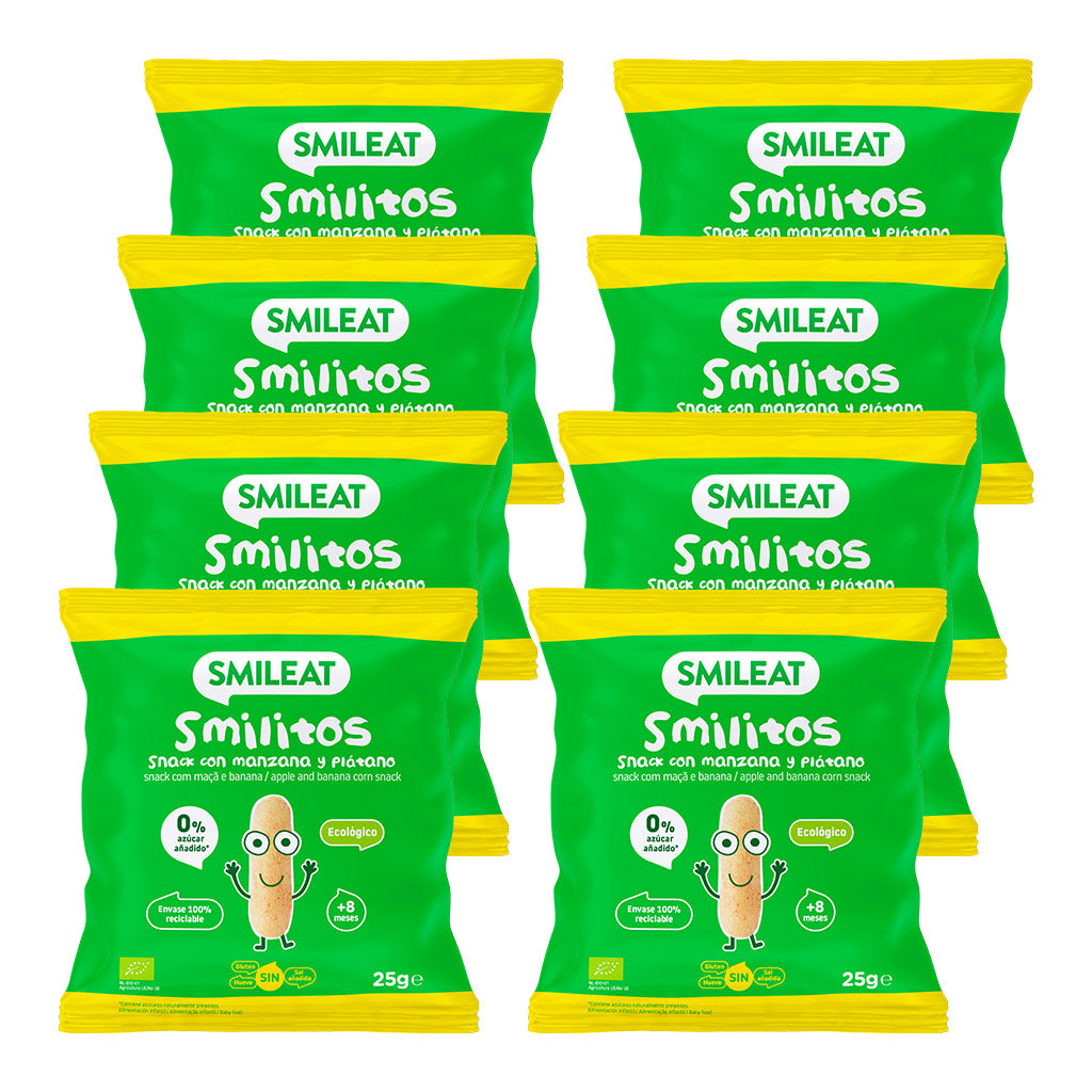 Pack Smilitos manzana y plátano 8Uds