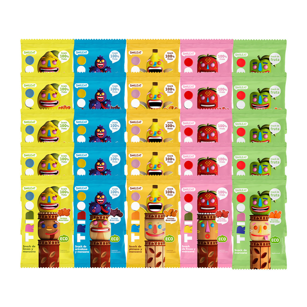 Snacks de frutas sin azucares añadidos