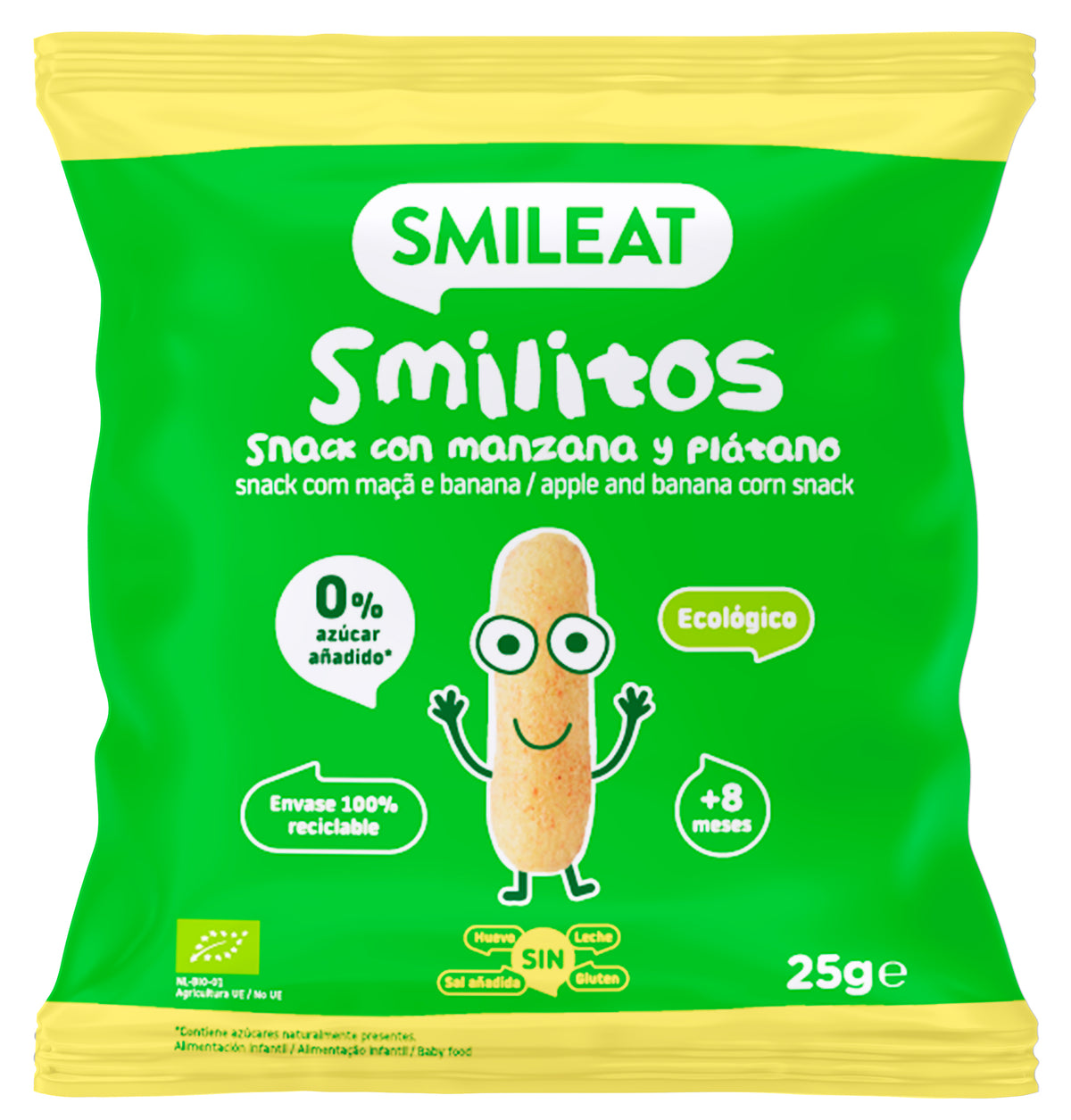 smilitos de manzana y plátano