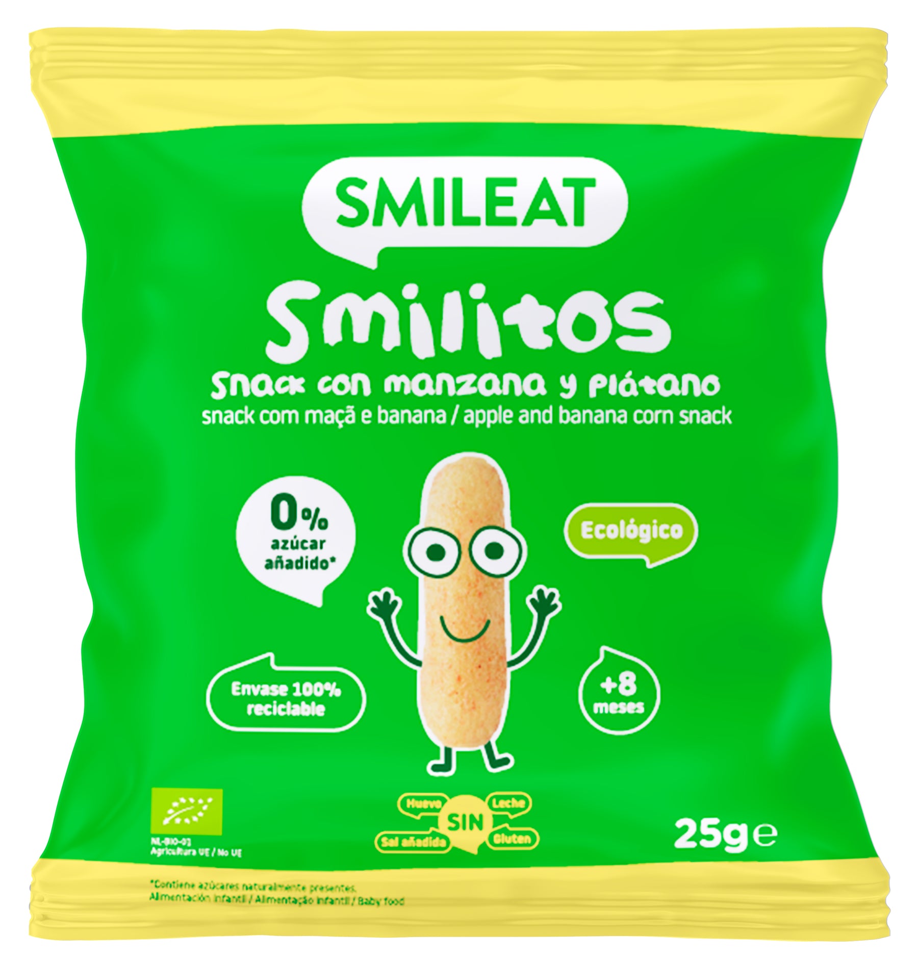 smilitos de manzana y plátano