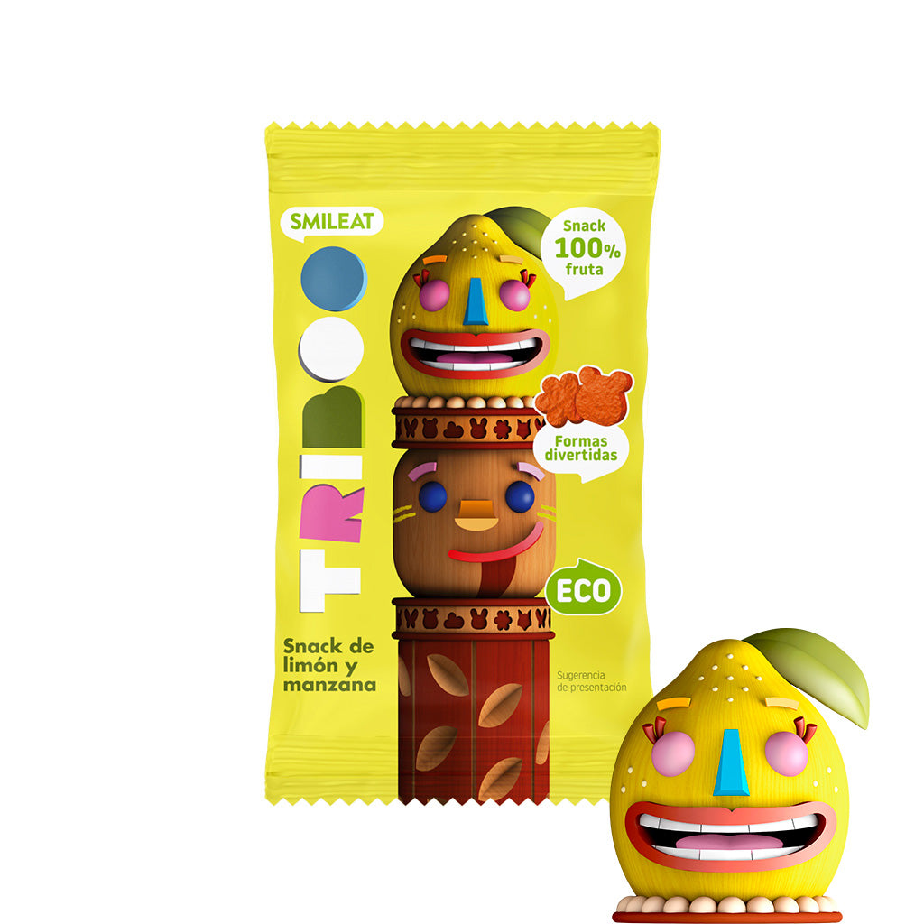 Snack TRIBOO sabor limón y manzana