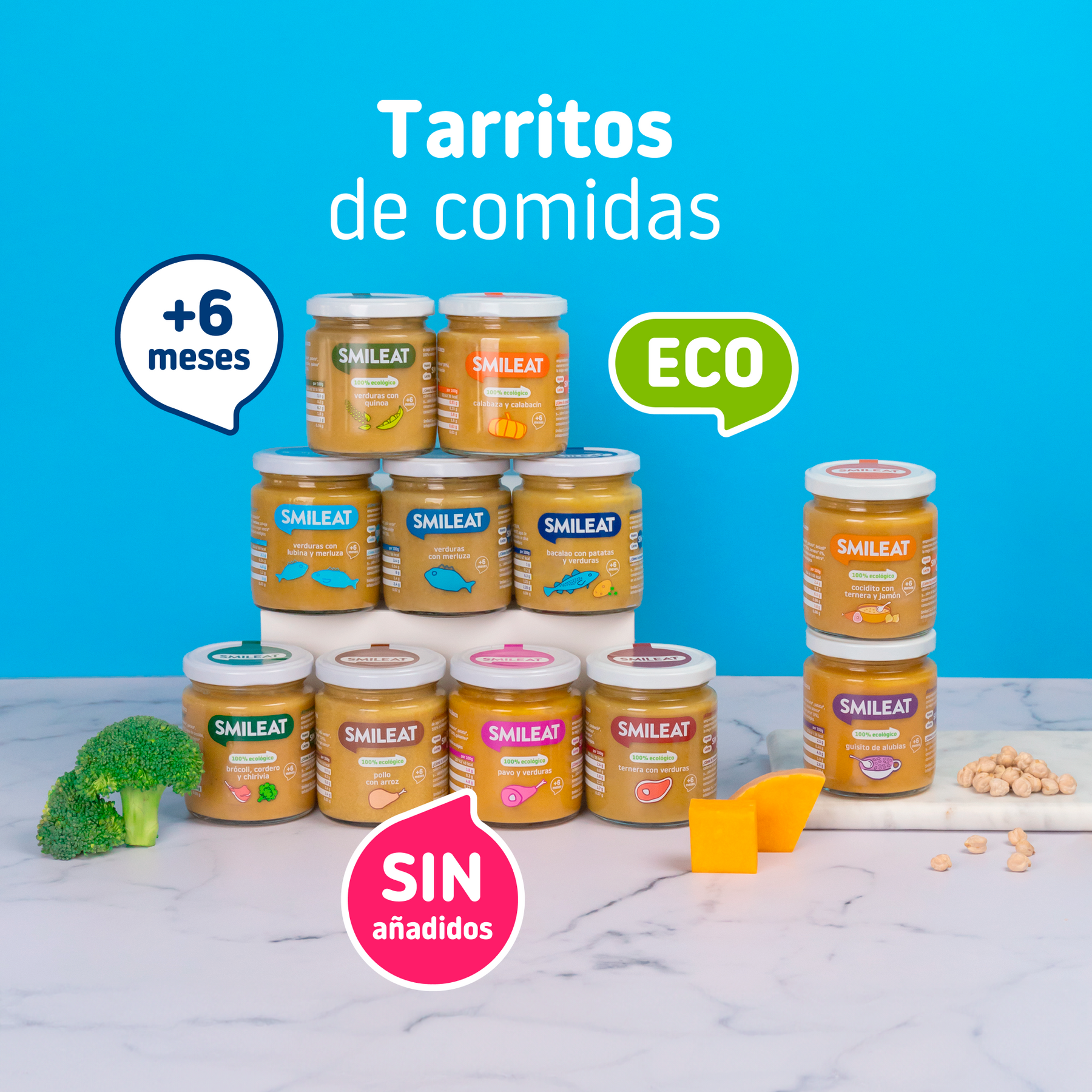 Tarritos ecológicos sin añadidos