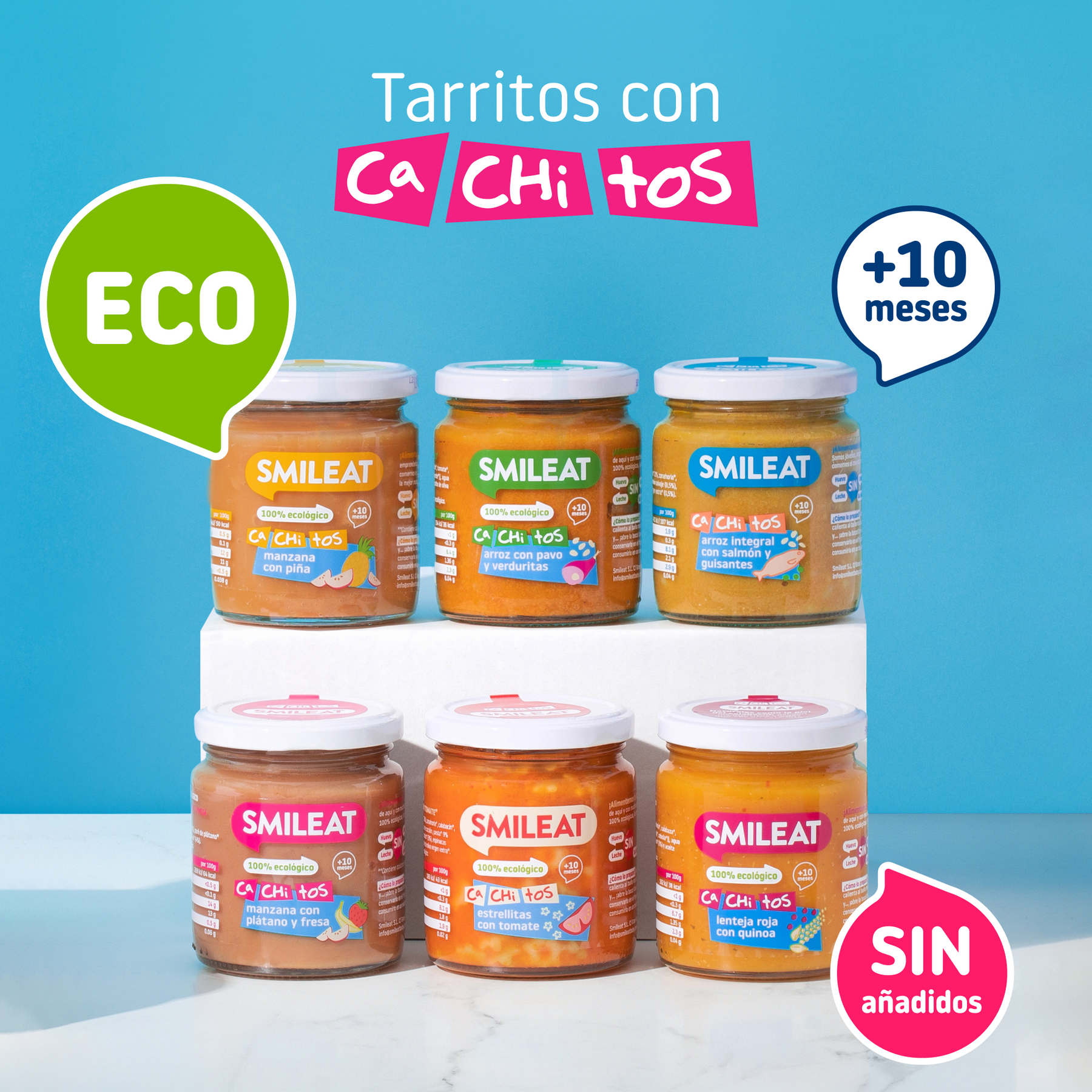 Tarrito de CA-CHI-TOS manzana con plátano y fresa