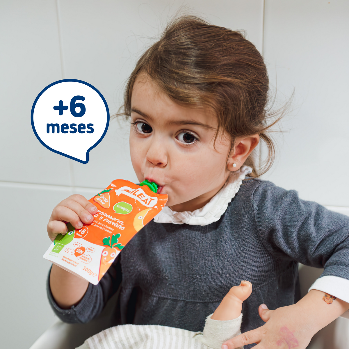 Pack pouches zanahoria, pera y plátano 10 Uds