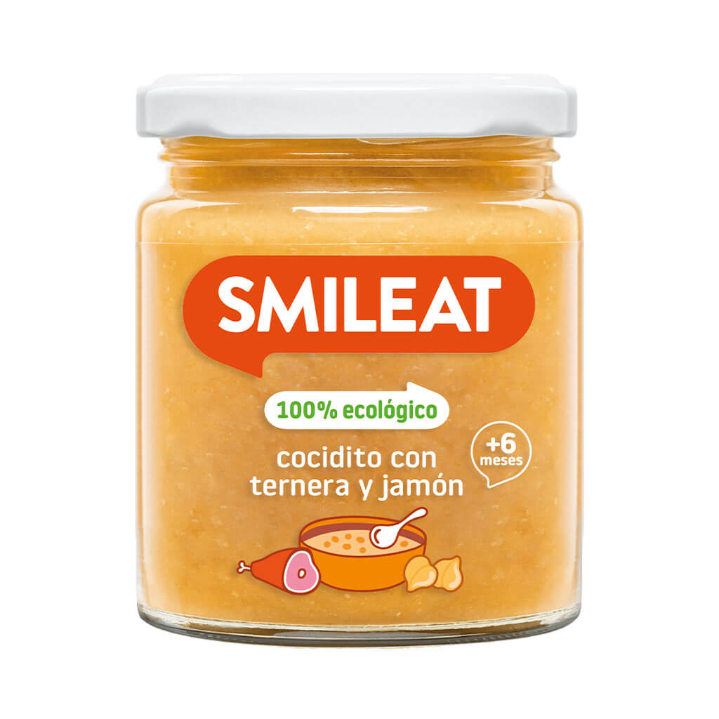 Tarrito de cocidito con ternera y jamón