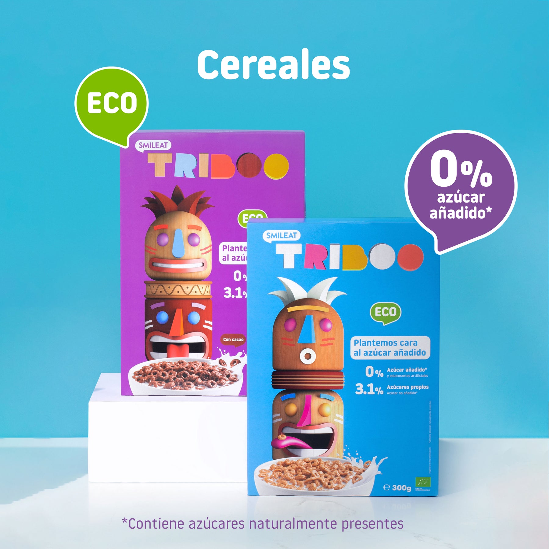 Caja de cereales ecológicos sin azúcar añadido