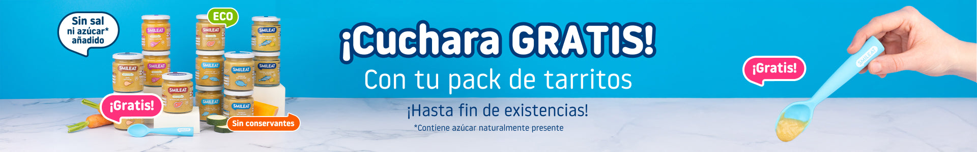 Cuchara gratis con tu pack de tarritos