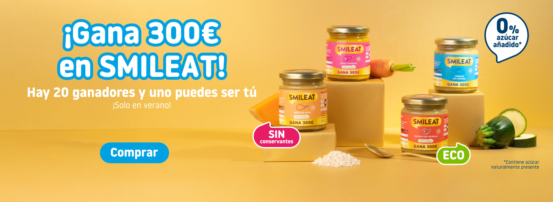 Tarritos ecológicos sin azúcares añadidos y sin conservantes