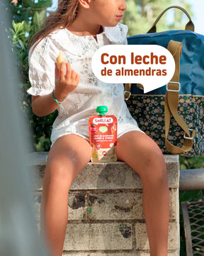 Pouch de leche de almendras, cacao y fresa