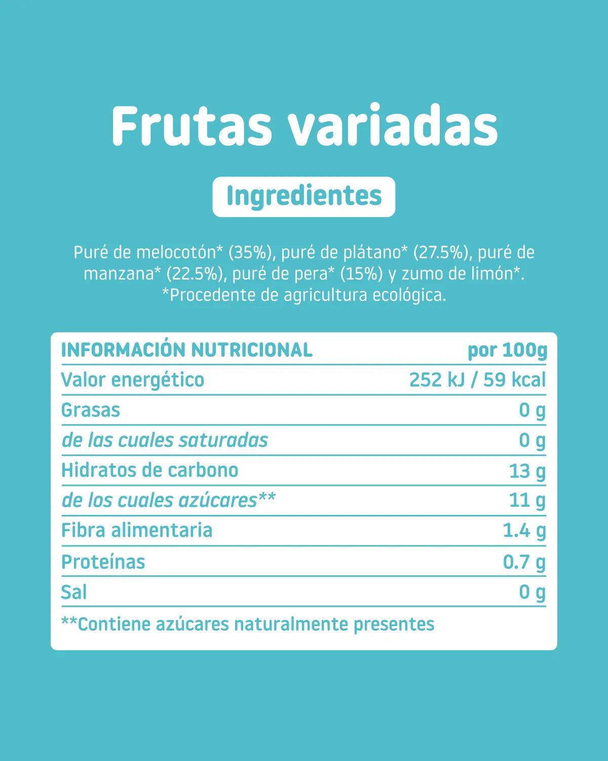 Pouch de frutas variadas