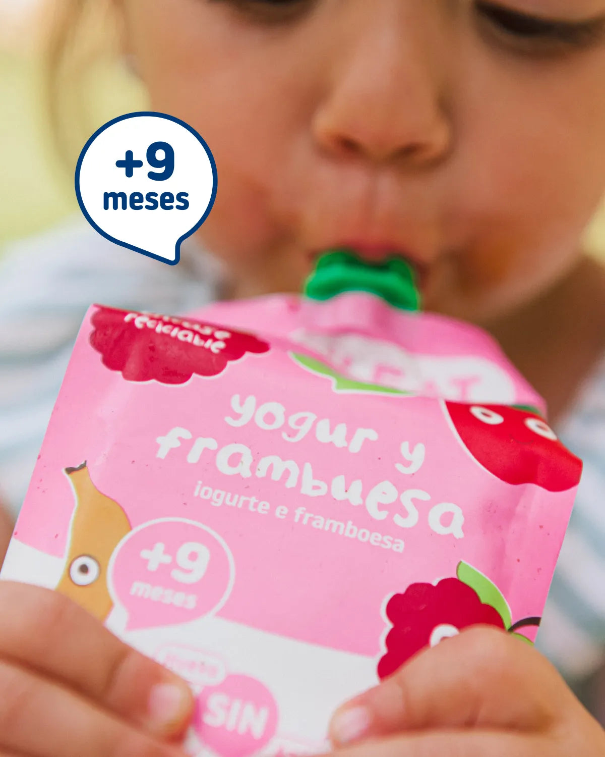 Pouch de yogur y frambuesa