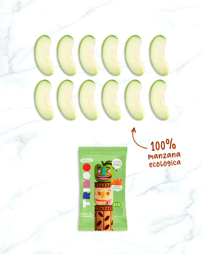 Snack de manzana 100% ecológica