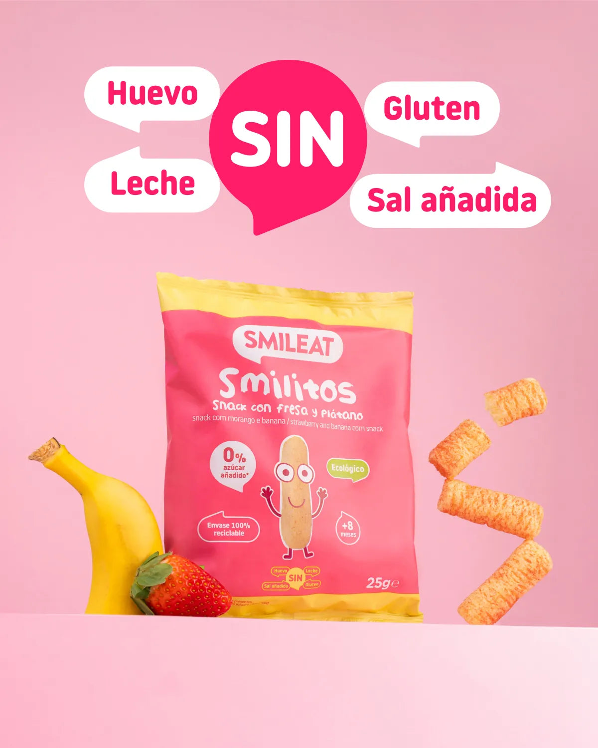Smilitos Strawberry and Banana Pack (8-pack)