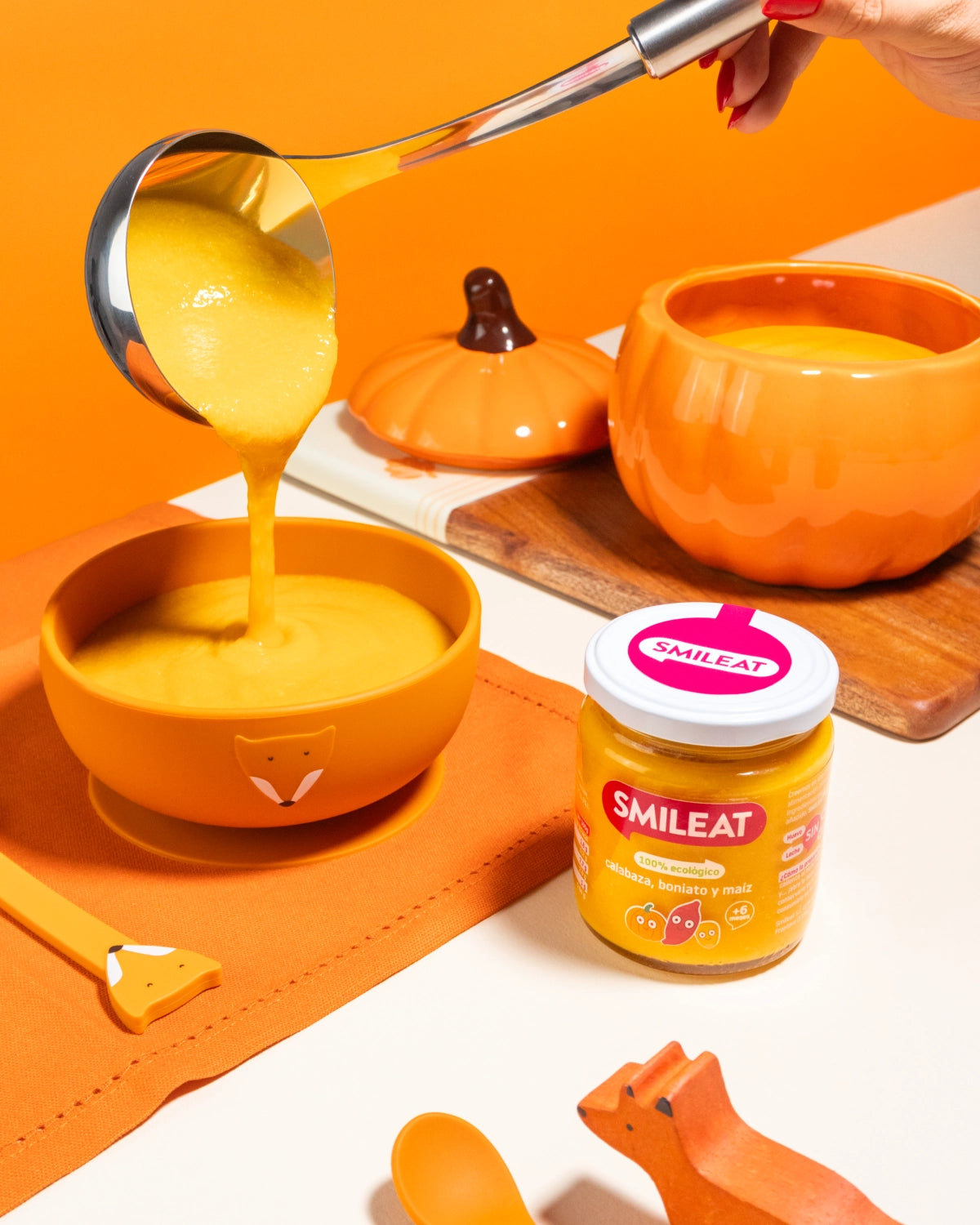 Tarrito ecológico de calabaza, boniato y maíz 220g  para bebes a partir de 6 meses