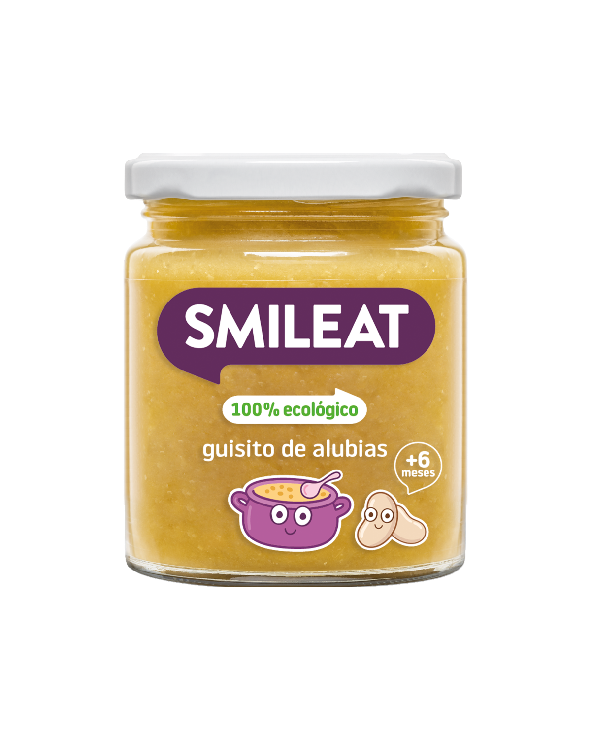 Tarrito 100% ecológico de alubias para bebes a partir de 6 meses