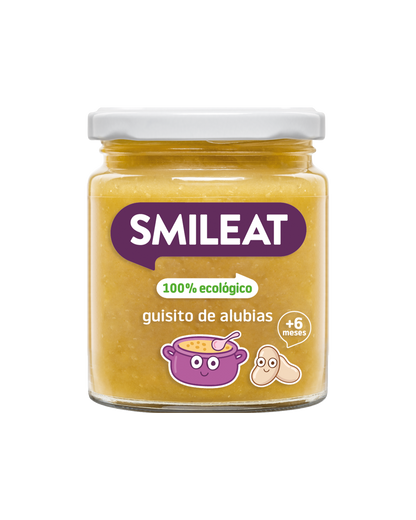 Tarrito 100% ecológico de alubias para bebes a partir de 6 meses