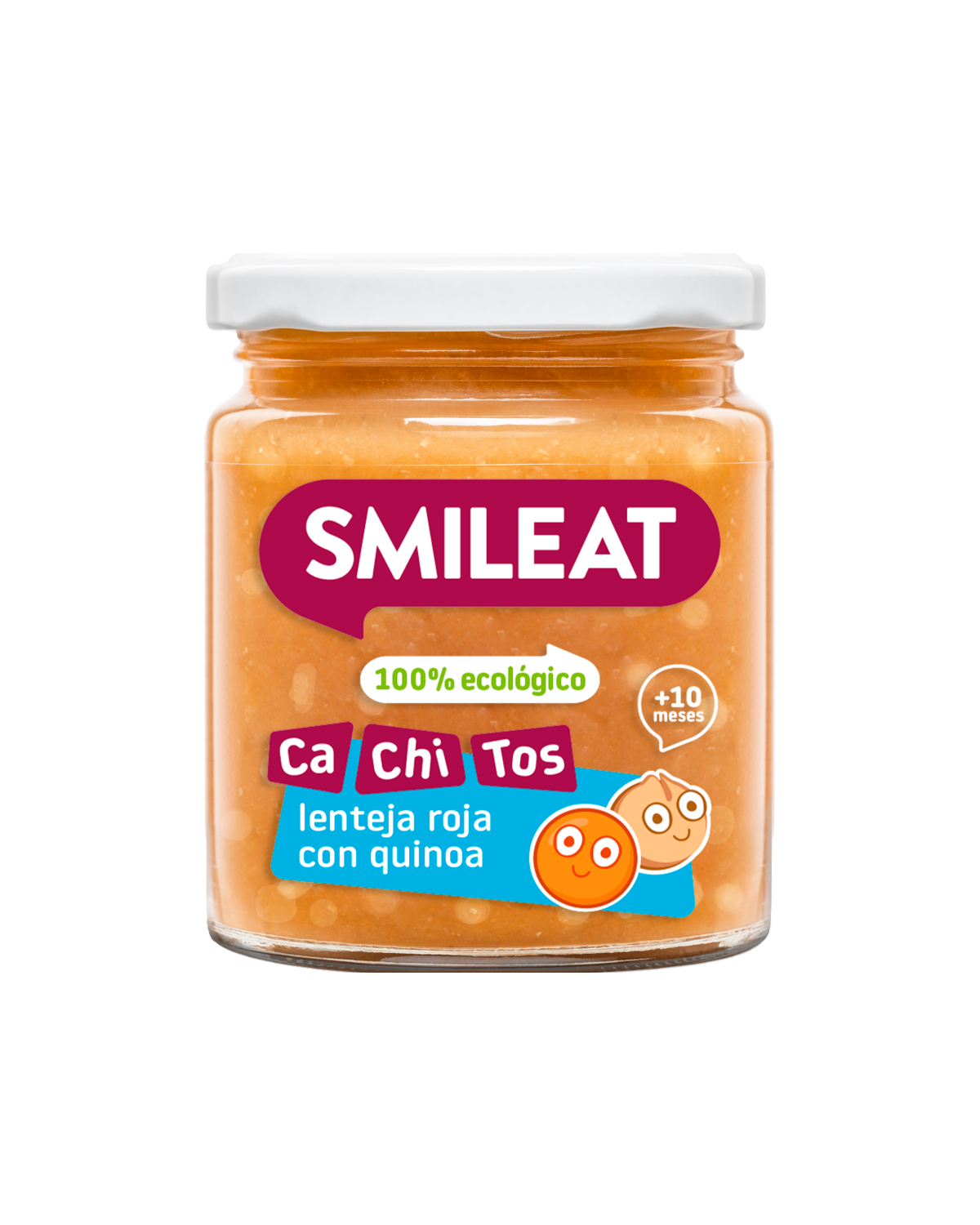 Tarrito SMILEAT de lenteja con quinoa para peques a partir de 10 meses 100% ecológico