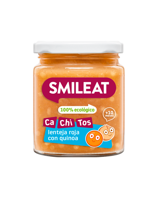 Tarrito SMILEAT de lenteja con quinoa para peques a partir de 10 meses 100% ecológico