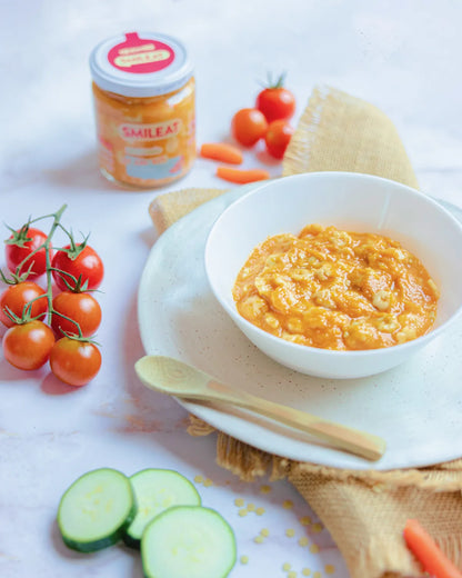 PLato con tarrito ecológico con tomate