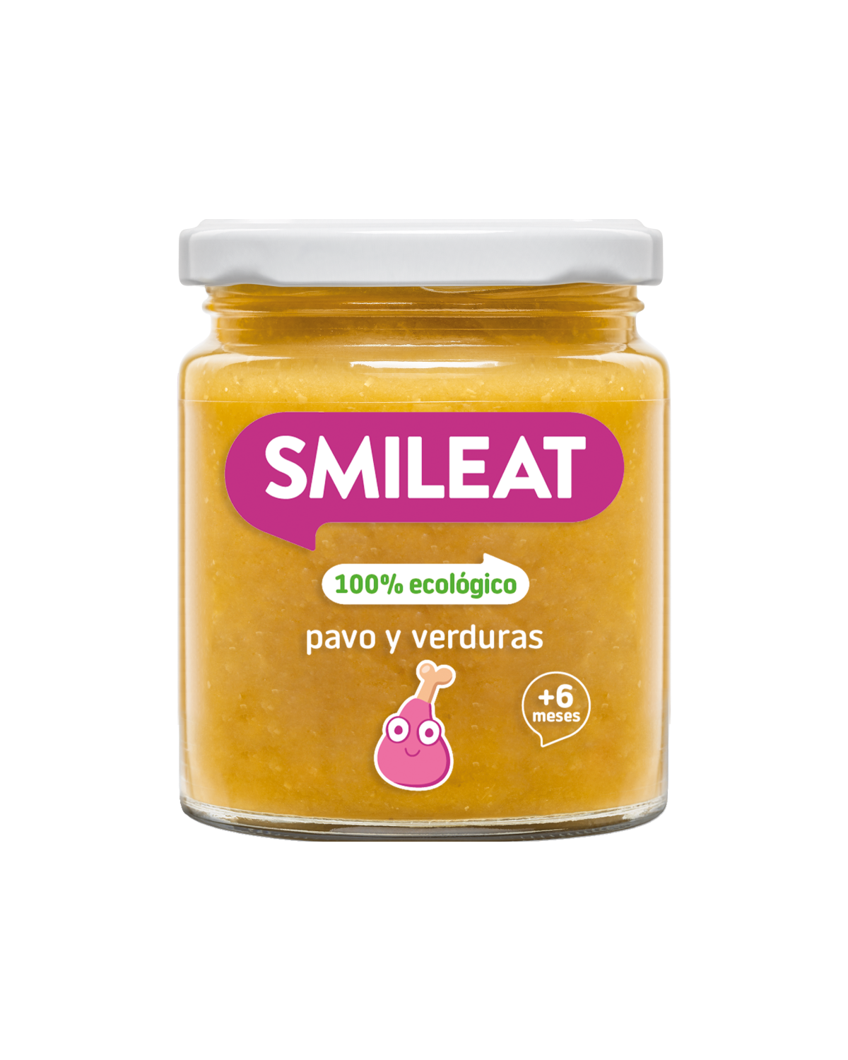 Tarrito SMILEAT 100% ecológico de pavo y verduras a partir de 6 meses