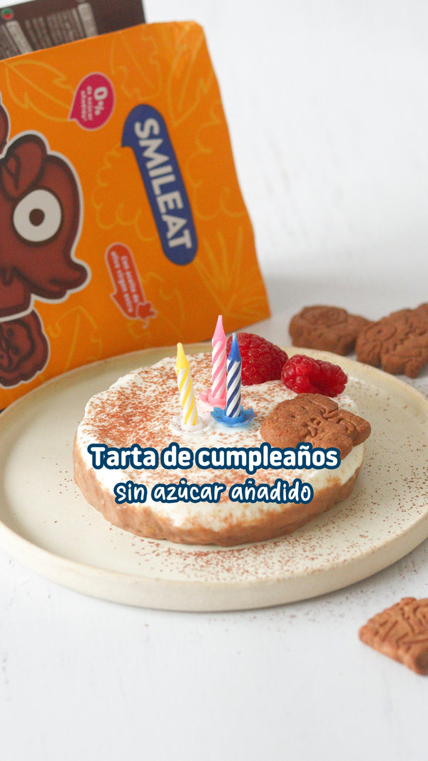 Receta tarta de cumpleaños sin azúcar añadido