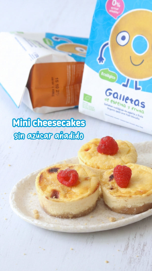 Receta de Mini cheesecakes sin azúcar añadido para bebes a partir de 8 meses