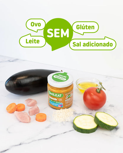 Boião sem ovo, leite, glúten sal adicionado