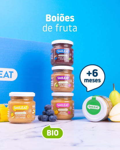 Boiões de várias frutas