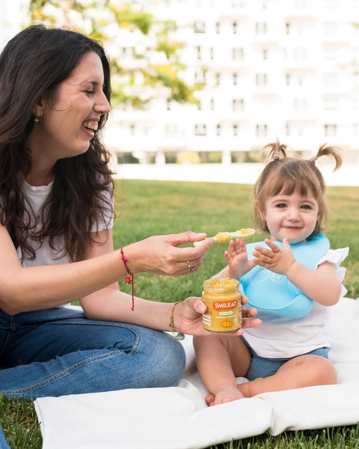 Boião de abóbora com curgete perfeito para bebés a partir dos 6 meses.