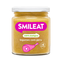 Boião de legumes com peru
