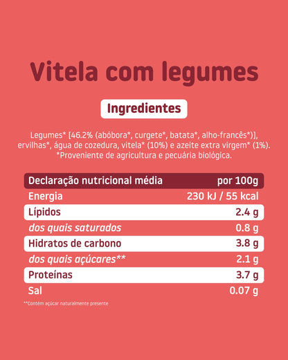 Boião de vitela com legumes