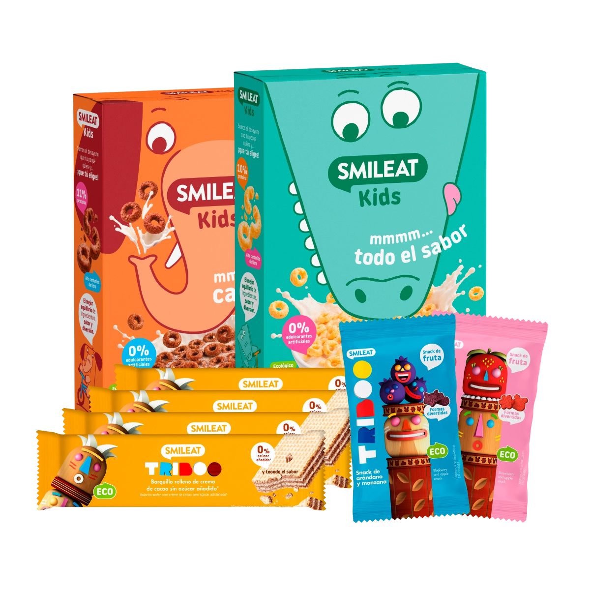 Pack de oferta para desayuno y meriendas de niños mayores a 3 años