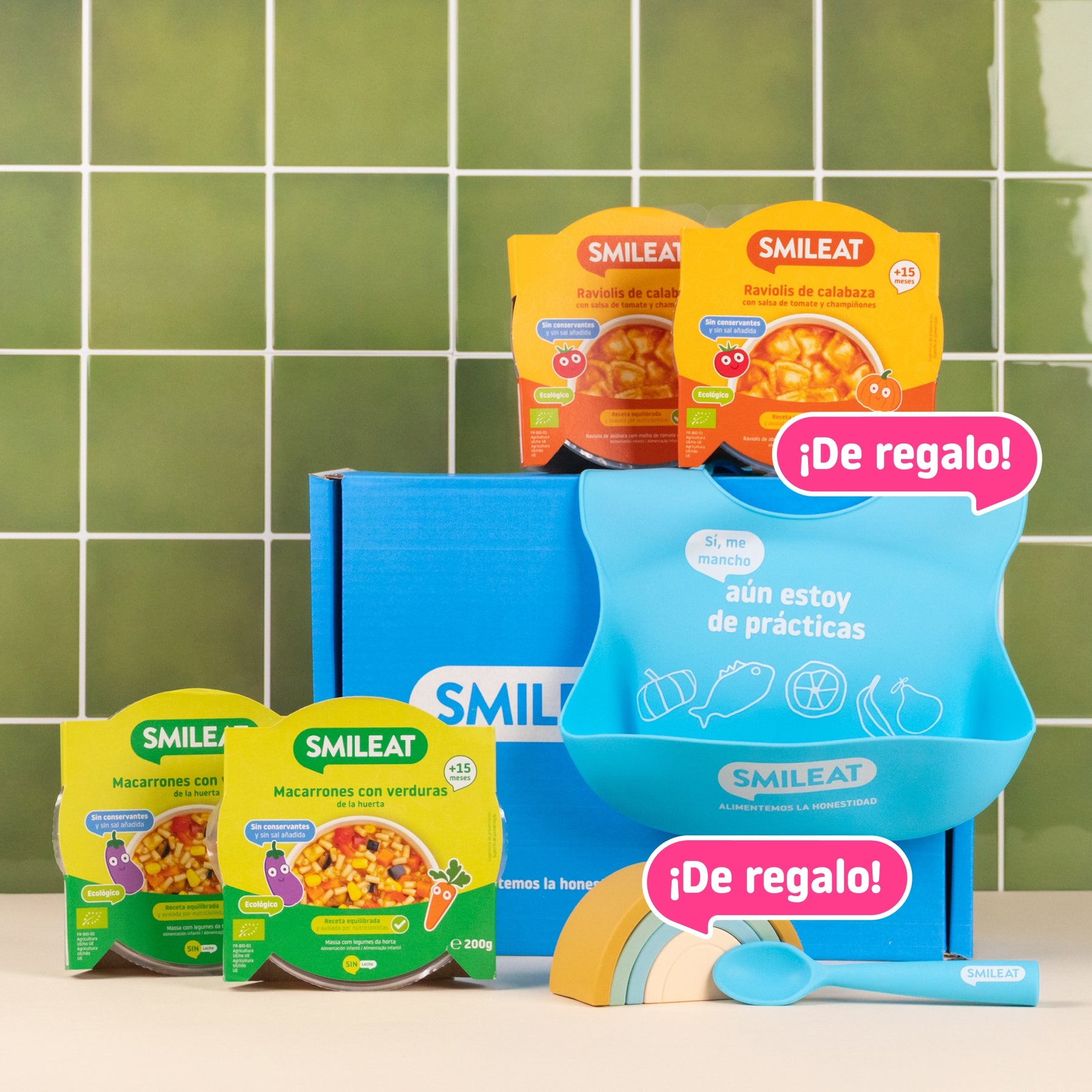 Pack de platos preparados para niños sin conservantes y sin sal añadida