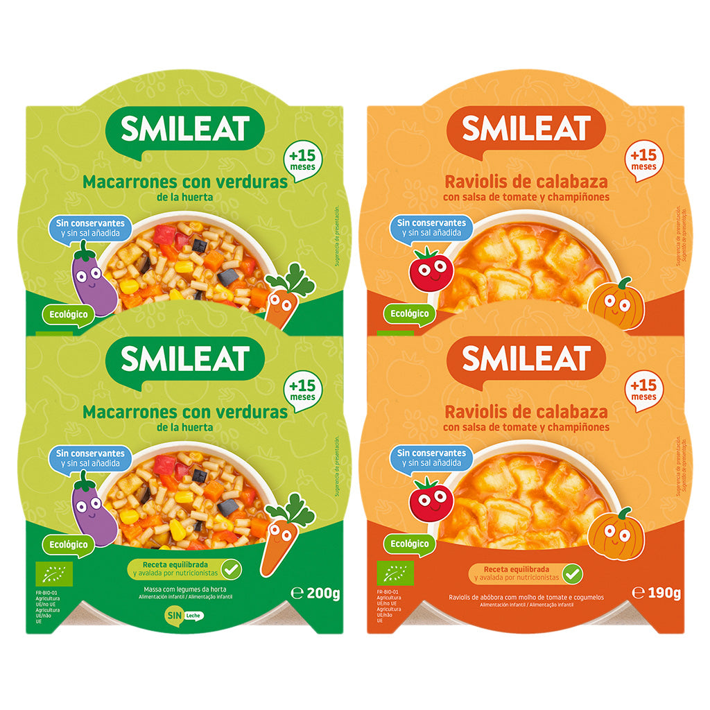 Ready-made meals for babies aged 15 months and older, with no preservatives or added salt.