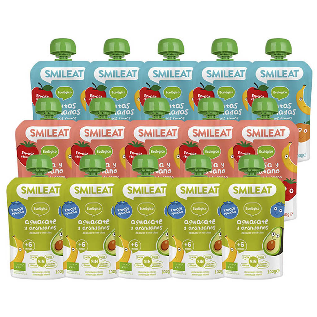 Pack Pouches +6 Meses 15 Uds.