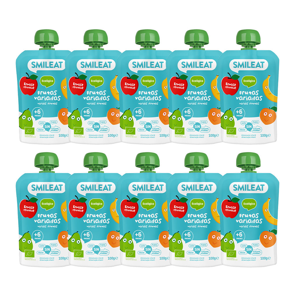 Pack Pouches fruta variada 10 Uds