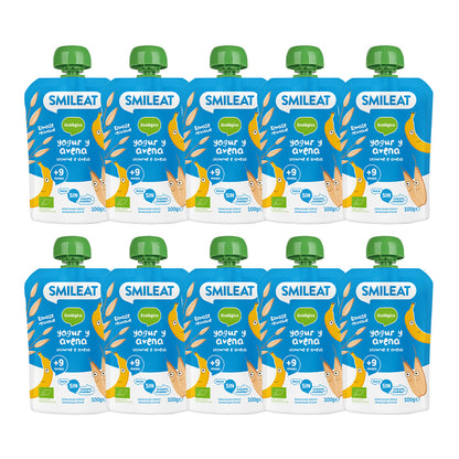 Yogurt and Oatmeal Pouches, Pack of 10