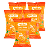 Pack of 5 corn, oat, and carrot smilitos for a snack anywhere