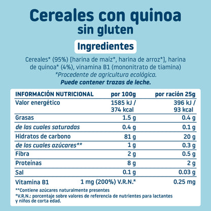 Papillas de cereales para bebé