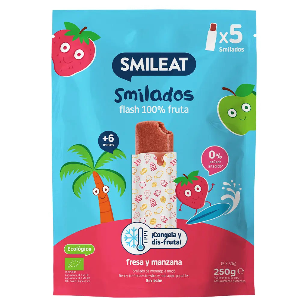Organic fruit ice cream for babies 6 months and older, with no added sugar