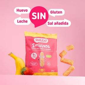 Smilitos de fresa y plátano