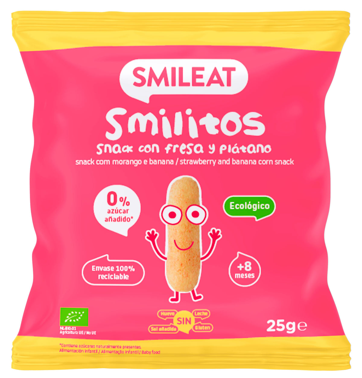 Strawberry and banana smilitos