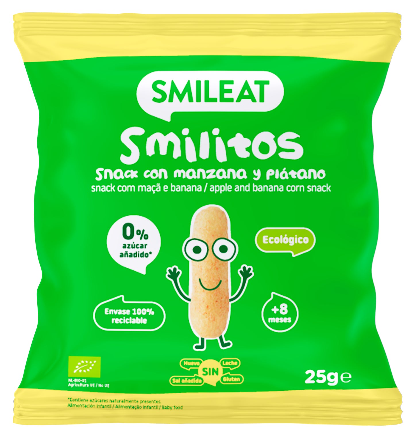 smilitos de manzana y plátano