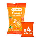 Smilitos Corn and Oat Snack with Carrot Multipack 4 bags in 1