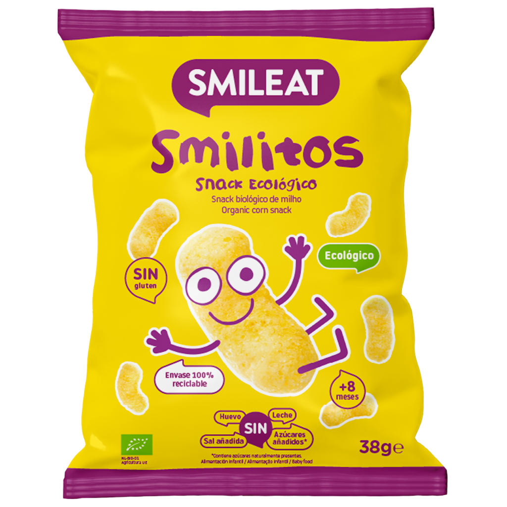 Organic corn smilitos, a snack alternative - Smileat