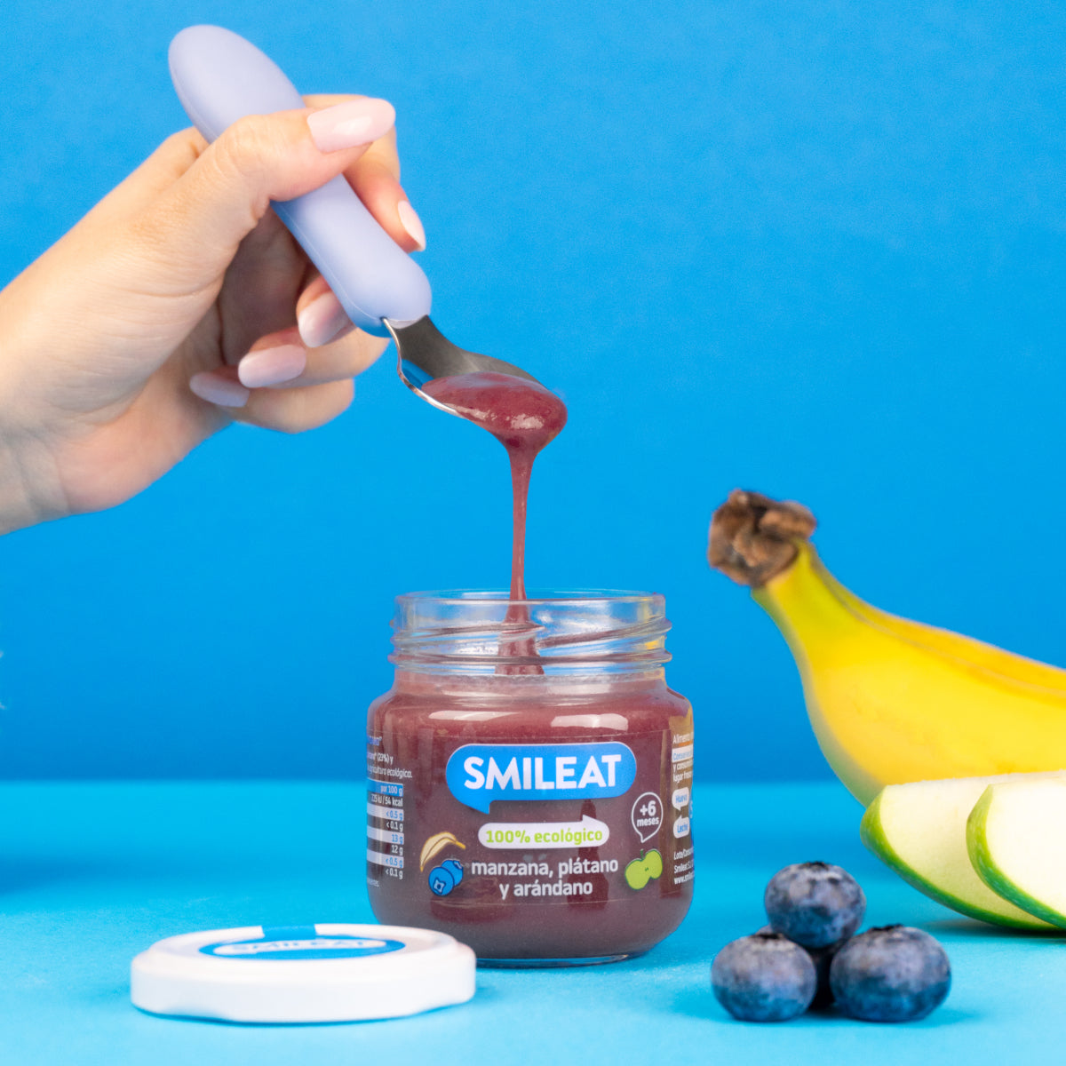 Tarrito de frutas para meriendas y desayunos para bebes a partir de +6 meses