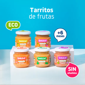 tarritos de frutas ecológicos para bebes a partir de 6 meses