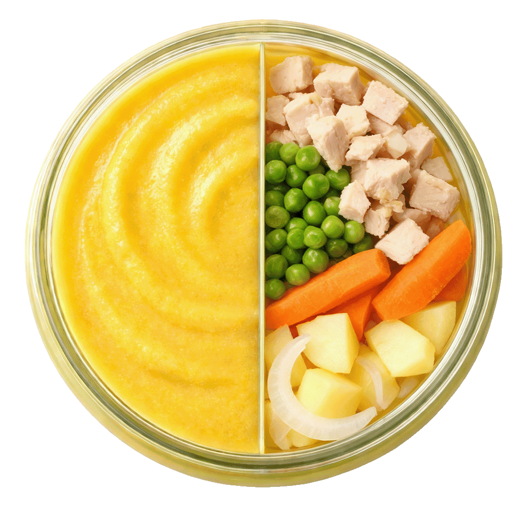 tarrito de pavo y verduras con ingredientes reales para bebes a partir de 6 meses