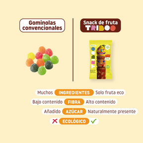 Snack TRIBOO de fresa y manzana